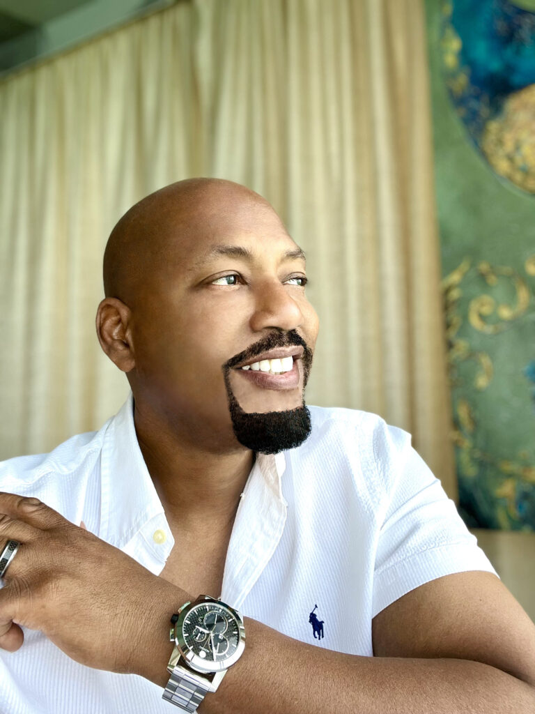 Eddie smiling portrait