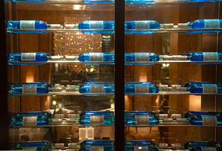 Celebrities wine wall