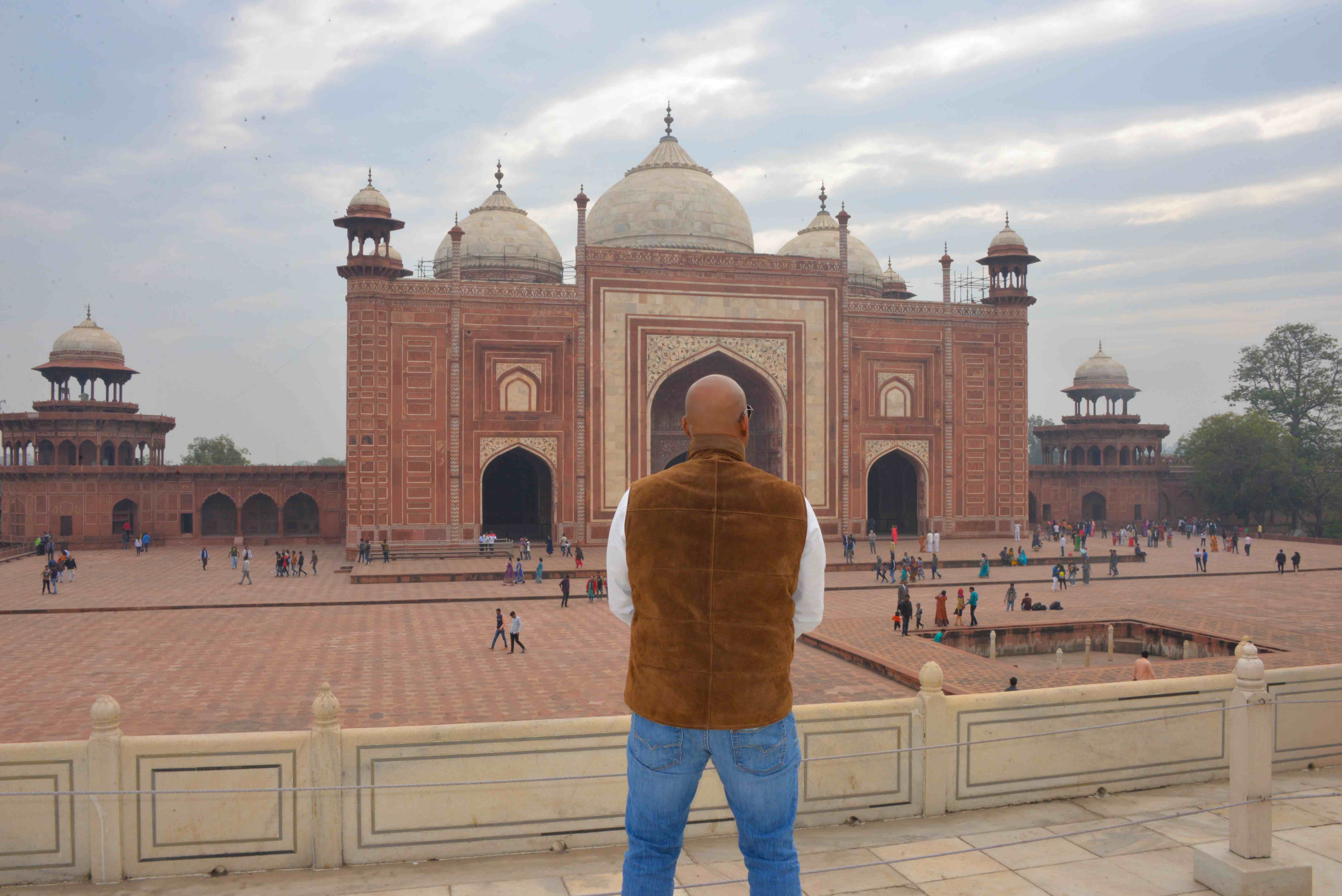 Eddie at the Taj Mahal, India