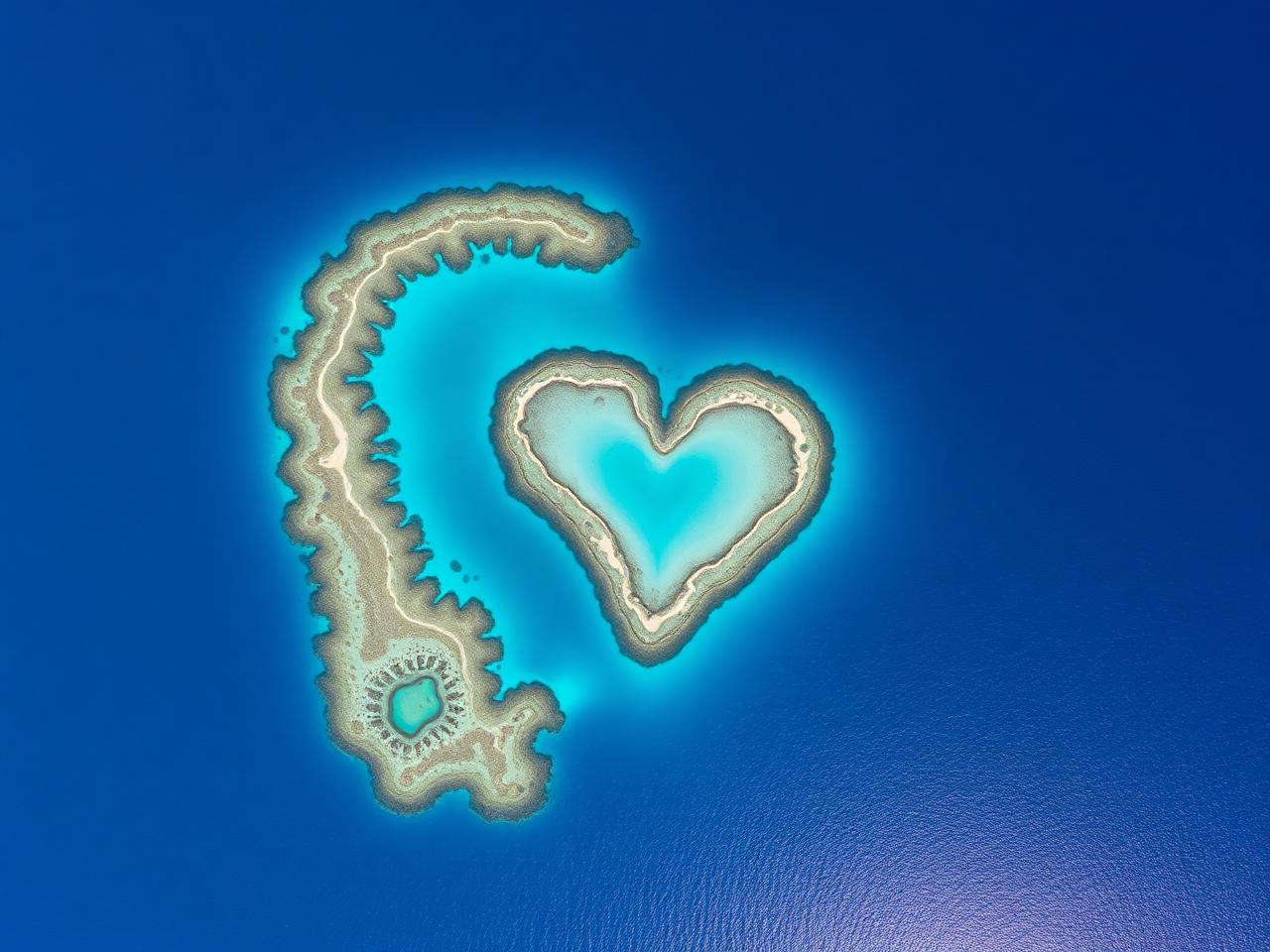 Heart Reef from the air.