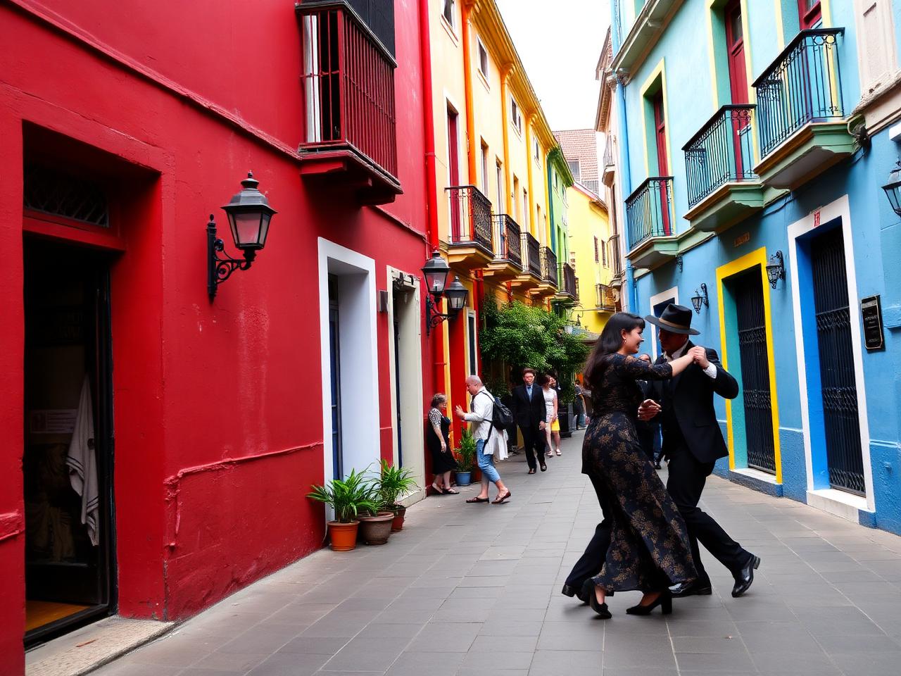 The painted houses of La Boca.
