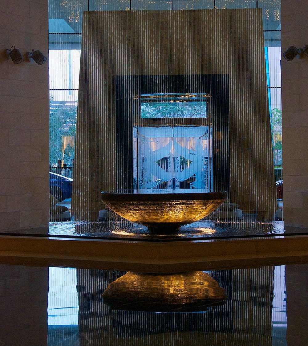 Lobby water feature